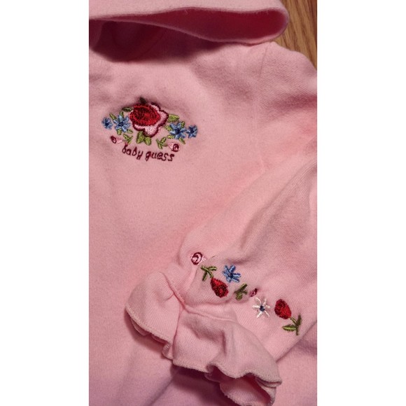 Girl's Size 6-9 M Months Two Piece Baby Guess Pink Jacket & Skirt + Gerber Top - Picture 5 of 7